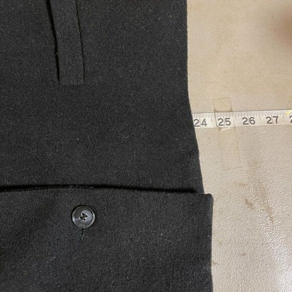 Vintage E.H. Woods Vintage Size 14 Black Wool Blend Blazer Jacket Plus Size - Picture 9 of 10